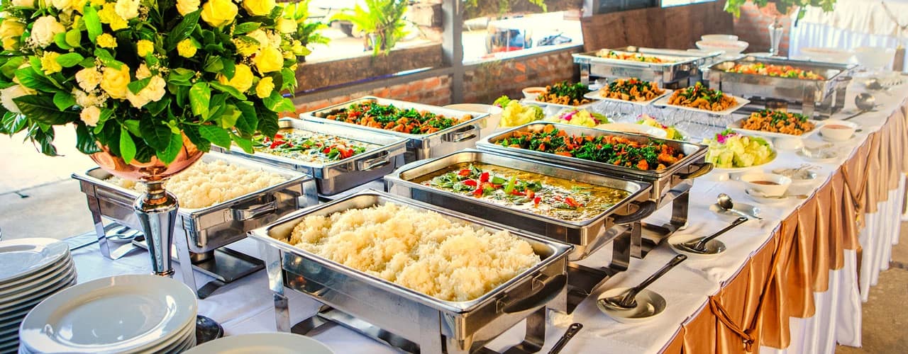 Tablet Sub Banner for Catering service for pricing