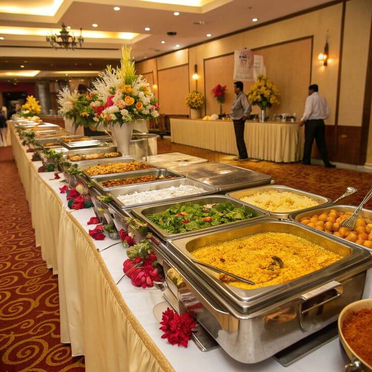 Large scale convention catering