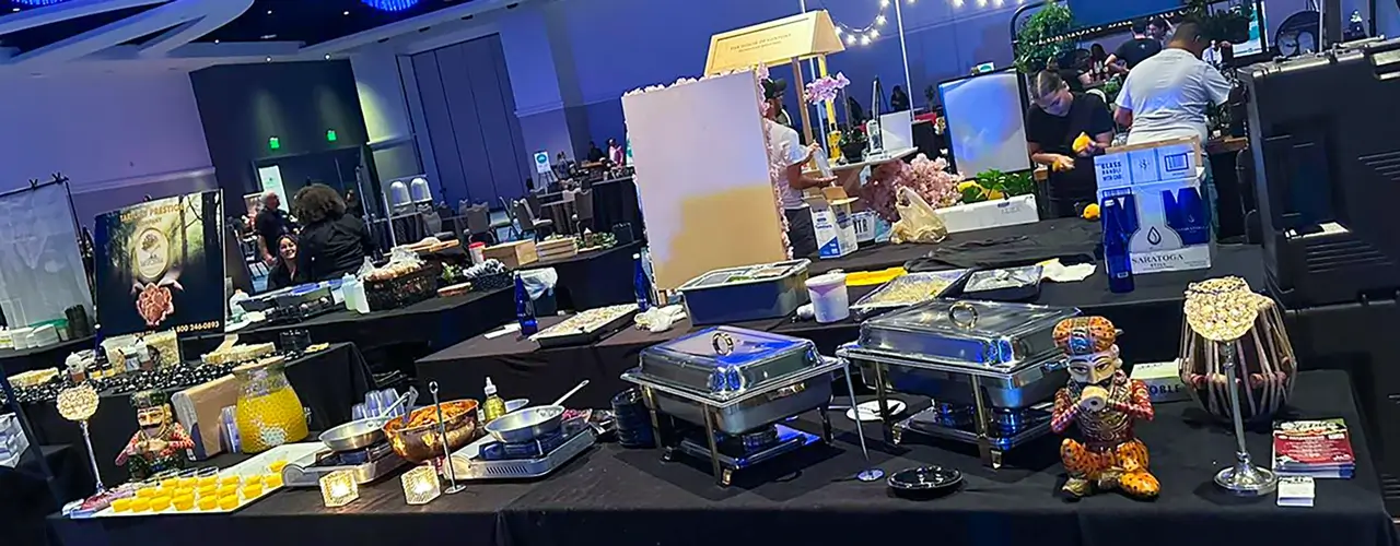 Tablet Sub Banner for Catering service for convention