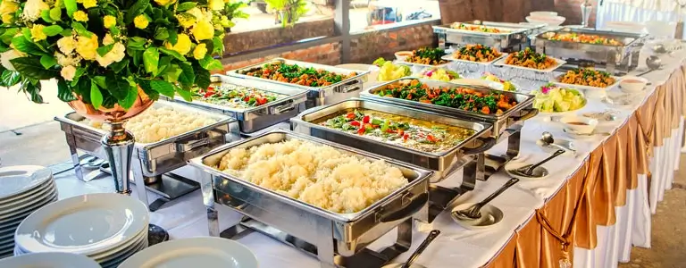 Mobile Sub Banner for Catering service for pricing