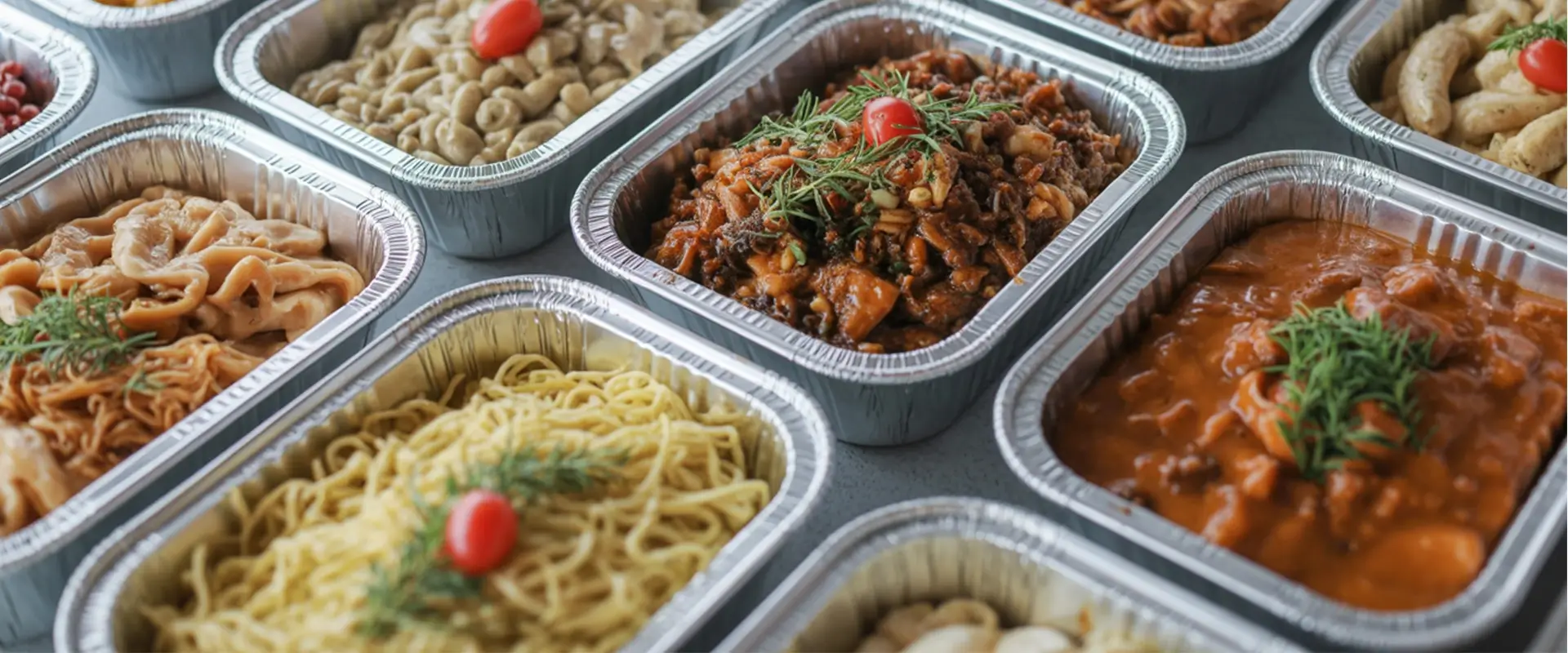 Desktop Sub Banner for Catering service for convention