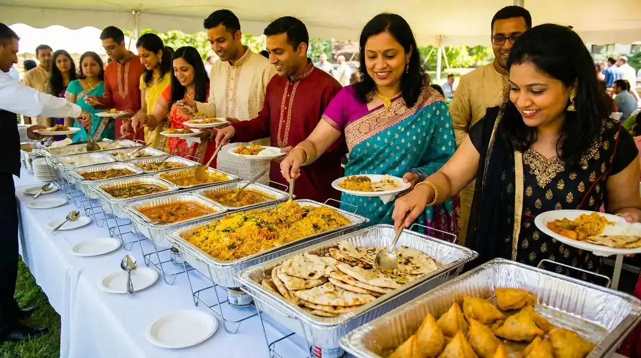 Catering tray detail